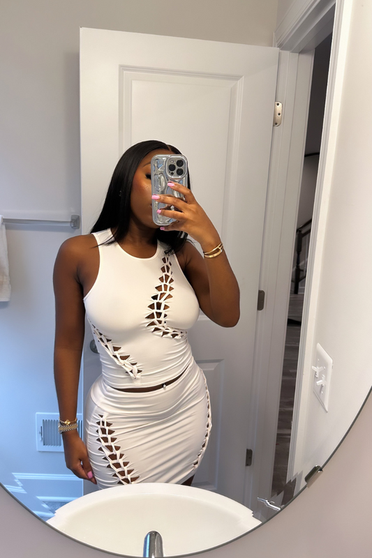 Fitted Cropped Tank Top two Pieces