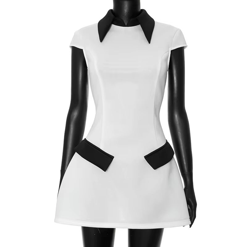 Contrast dress