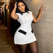 Contrast dress