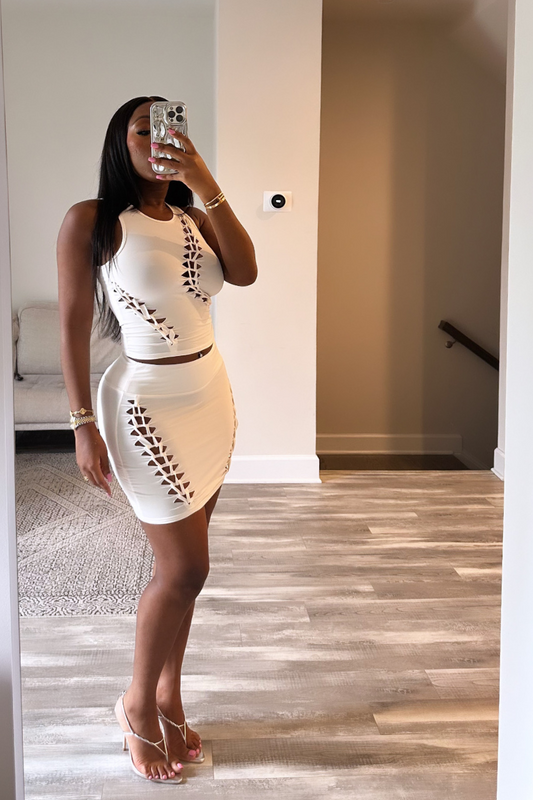 Fitted Cropped Tank Top two Pieces