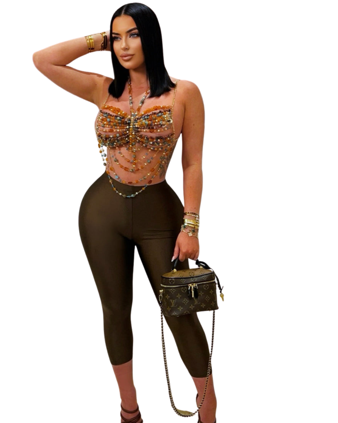 Super comfortable baddies crop leggings designed with amazing stretch and a smooth, body-flattering fit. Perfect for everyday wear, workouts, or styling with your favorite tops.